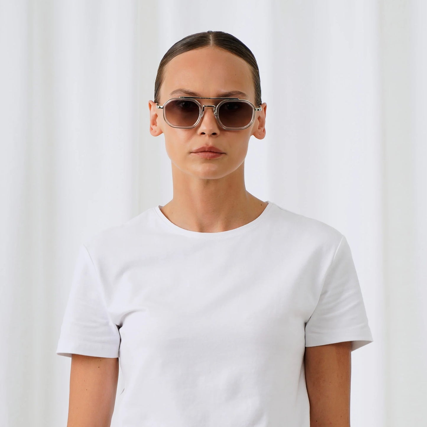 EXPLICIT POETS A21EP3-VEX SILVER&CLEAR with UV PROTECTION UNISEX GLASSES