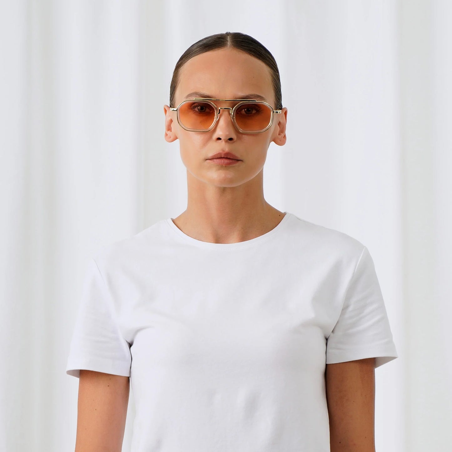 EXPLICIT POETS A21EP4-VEX GOLD&CLEAR with UV PROTECTION UNISEX GLASSES