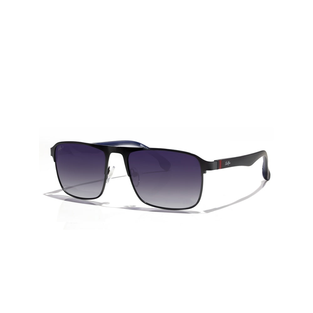 Selfie Polarized Blue Lense Black Frame Sunglasses, SE8211-C1