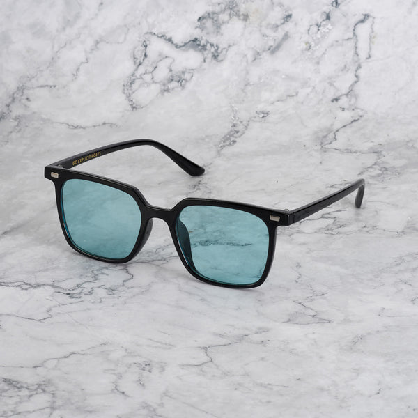 EXPLICIT POETS NOAH BLACK-TURQUOISE SUNGLASSES