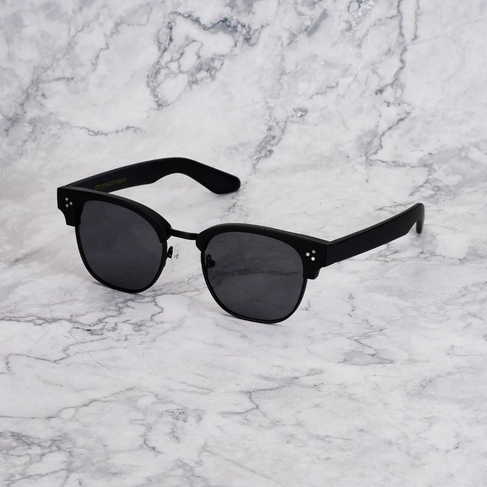 EXPLICIT POETS 19EP1M-DONNY MATT BLACK with UV PROTECTION UNISEX GLASSES