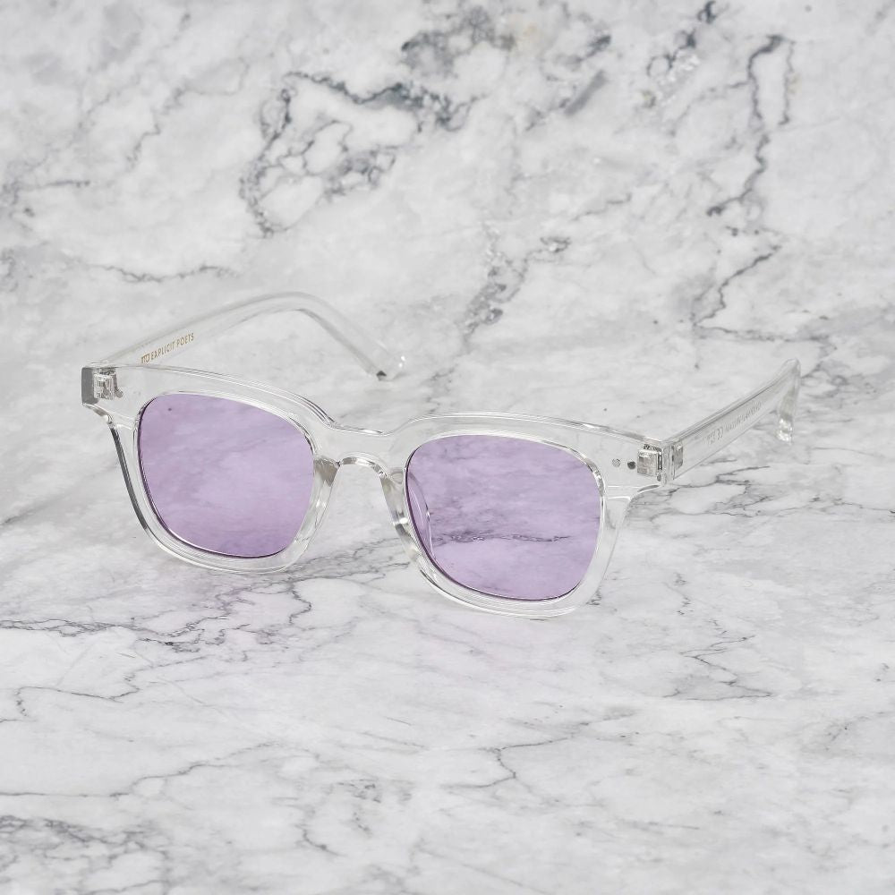 EXPLICIT POETS 1EP13-WILLIAM CLEAR with UV PROTECTION UNISEX GLASSES