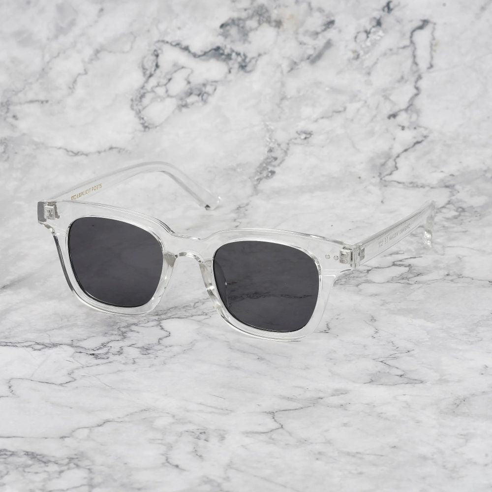 EXPLICIT POETS 1EP9-WILLIAM CLEAR with UV PROTECTION UNISEX GLASSES
