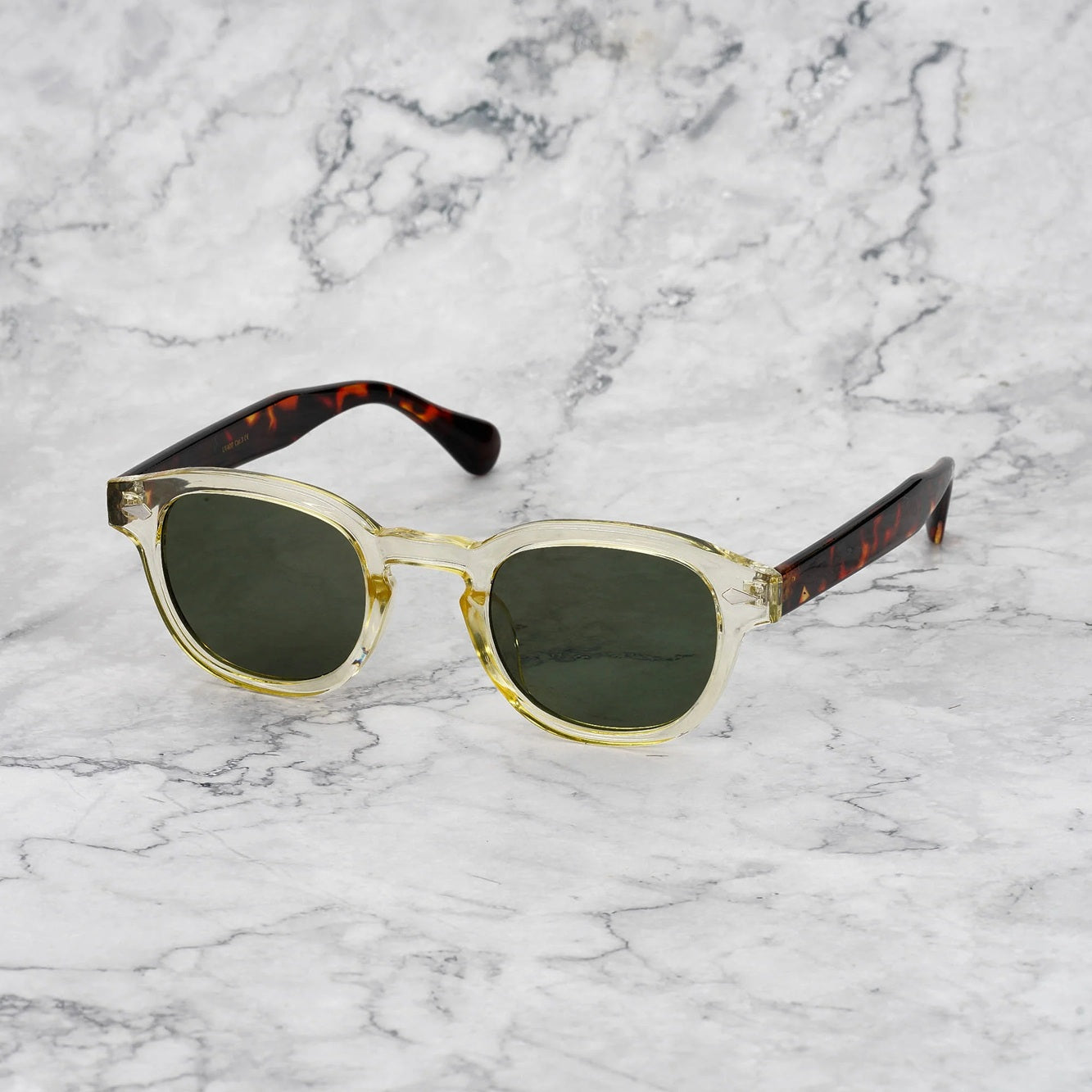 EXPLICIT POETS 2EP12-JOHNNY COLORED YELLOW&TORTOISE with UV PROTECTION UNISEX GLASSES