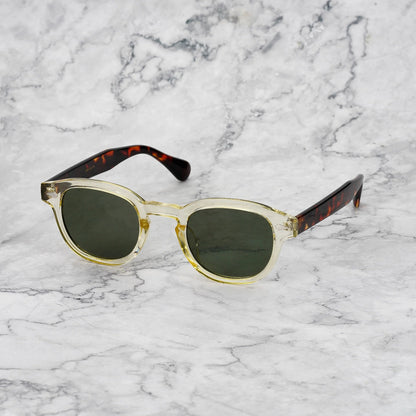 EXPLICIT POETS 2EP12-JOHNNY COLORED YELLOW&TORTOISE with UV PROTECTION UNISEX GLASSES