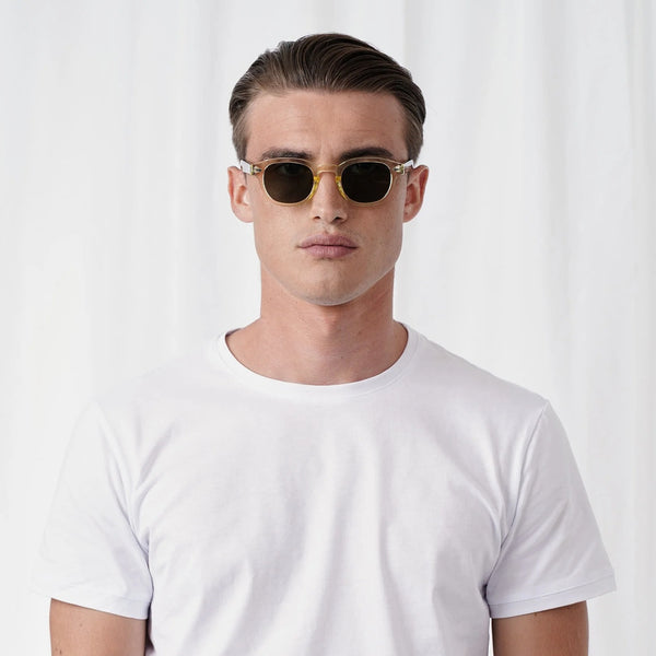 EXPLICIT POETS 2EP12-JOHNNY COLORED YELLOW&TORTOISE with UV PROTECTION UNISEX GLASSES