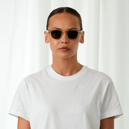 EXPLICIT POETS 2EP12-JOHNNY COLORED YELLOW&TORTOISE with UV PROTECTION UNISEX GLASSES
