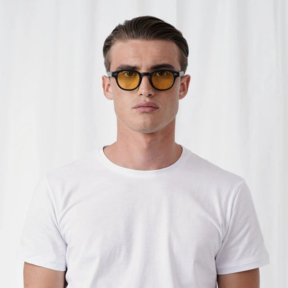 EXPLICIT POETS 2EP3M-JOHNNY MATT BLACK with UV PROTECTION UNISEX GLASSES