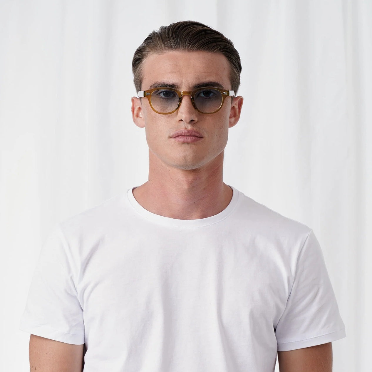 EXPLICIT POETS 2EP46-JOHNNY COLORED OLIVE with UV PROTECTION UNISEX GLASSES