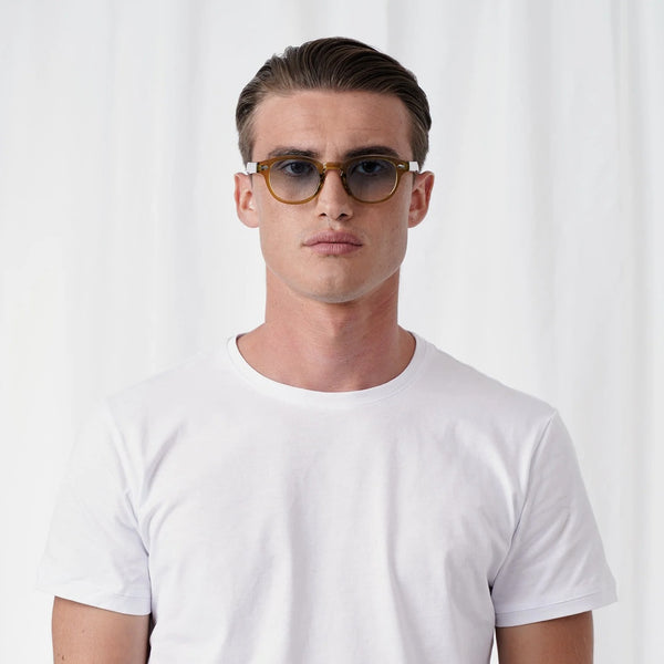 EXPLICIT POETS 2EP46-JOHNNY COLORED OLIVE with UV PROTECTION UNISEX GLASSES
