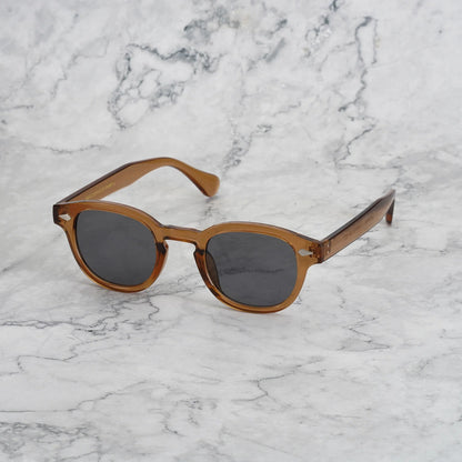 EXPLICIT POETS 2EP49-JOHNNY COLORED BROWN with UV PROTECTION UNISEX GLASSES