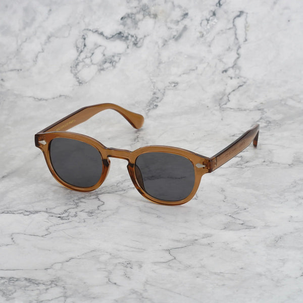 EXPLICIT POETS 2EP49-JOHNNY COLORED BROWN with UV PROTECTION UNISEX GLASSES