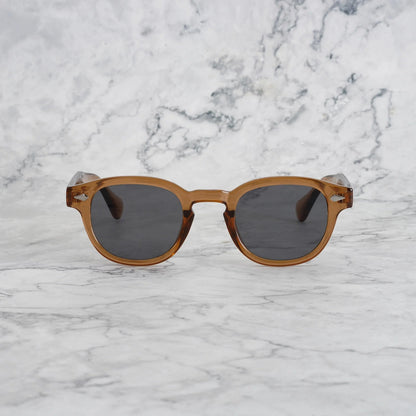 EXPLICIT POETS 2EP49-JOHNNY COLORED BROWN with UV PROTECTION UNISEX GLASSES