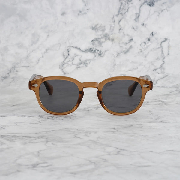 EXPLICIT POETS 2EP49-JOHNNY COLORED BROWN with UV PROTECTION UNISEX GLASSES