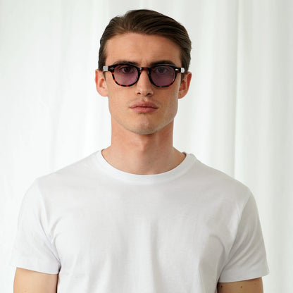 EXPLICIT POETS 2EP54-JOHNNY TORTOISE with UV PROTECTION UNISEX GLASSES