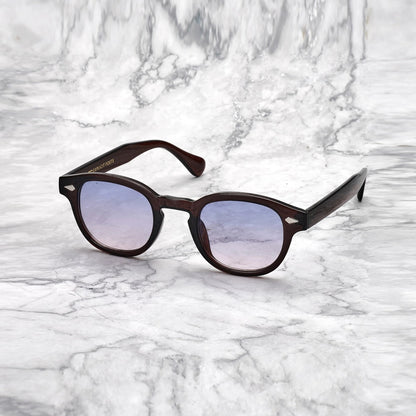EXPLICIT POETS 2EP59-JOHNNY COLORED DR BROWN with UV PROTECTION UNISEX GLASSES
