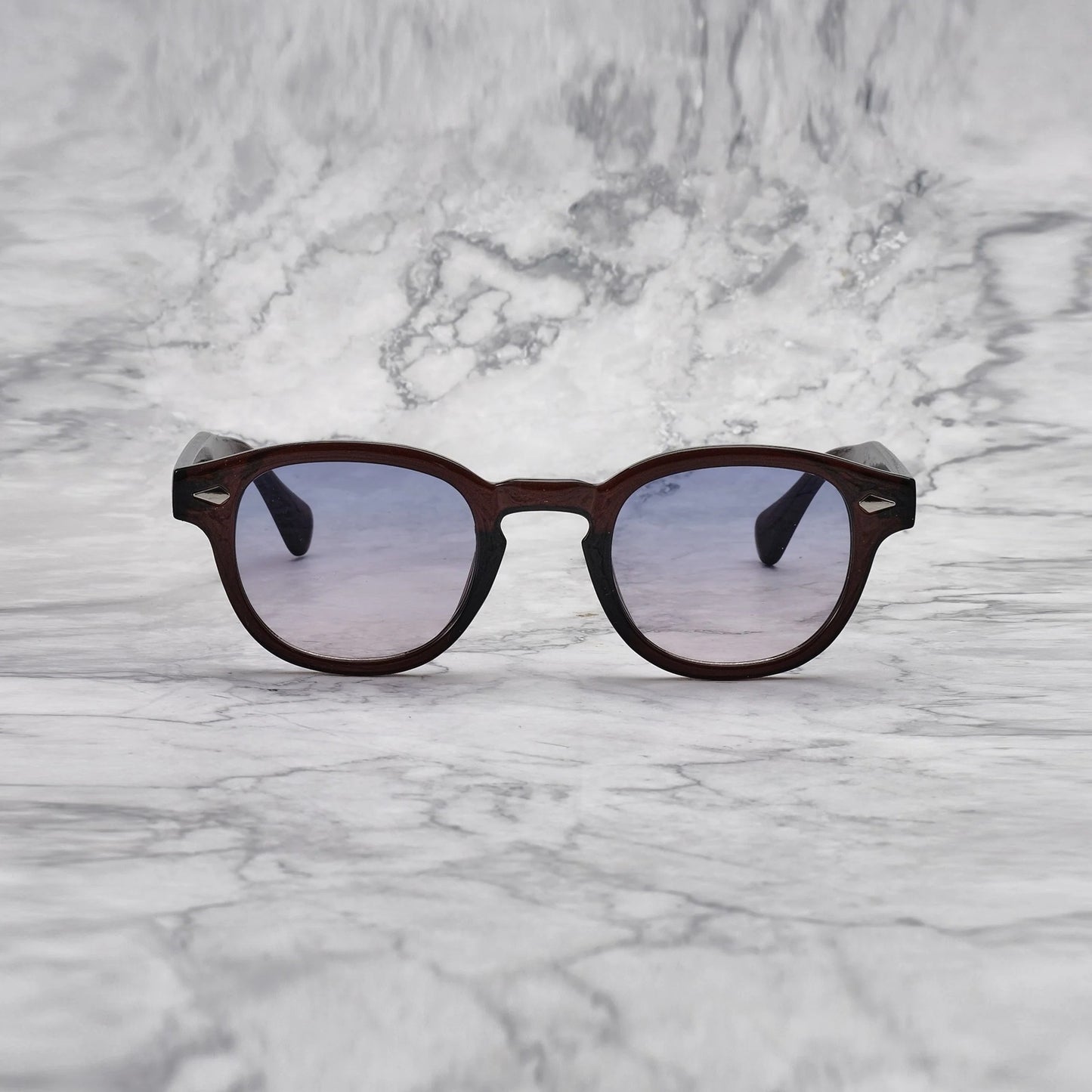 EXPLICIT POETS 2EP59-JOHNNY COLORED DR BROWN with UV PROTECTION UNISEX GLASSES