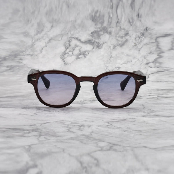 EXPLICIT POETS 2EP59-JOHNNY COLORED DR BROWN with UV PROTECTION UNISEX GLASSES