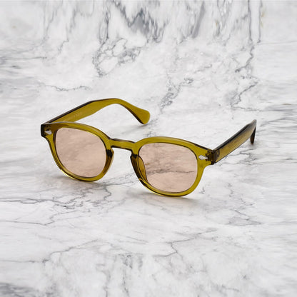 EXPLICIT POETS 2EP60-JOHNNY COLORED OLIVE with UV PROTECTION UNISEX GLASSES