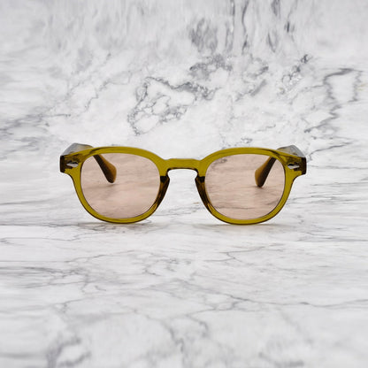 EXPLICIT POETS 2EP60-JOHNNY COLORED OLIVE with UV PROTECTION UNISEX GLASSES