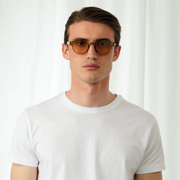 EXPLICIT POETS 2EP60-JOHNNY COLORED OLIVE with UV PROTECTION UNISEX GLASSES