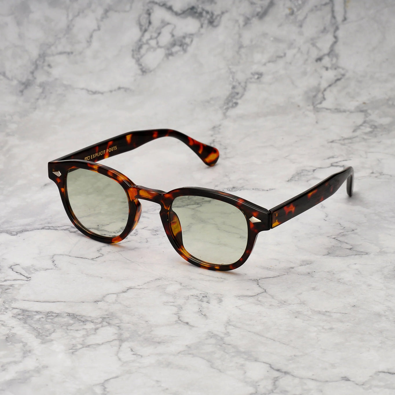 EXPLICIT POETS 2EP64-JOHNNY TORTOISE with UV PROTECTION UNISEX GLASSES