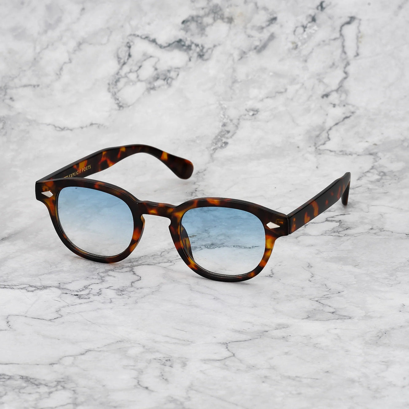EXPLICIT POETS 2EP7-JOHNNY TORTOISE with UV PROTECTION UNISEX GLASSES