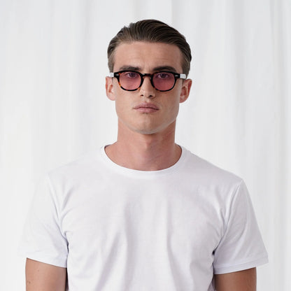 EXPLICIT POETS 2EP9-JOHNNY TORTOISE with UV PROTECTION UNISEX GLASSES