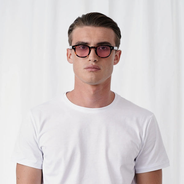 EXPLICIT POETS 2EP9-JOHNNY TORTOISE with UV PROTECTION UNISEX GLASSES