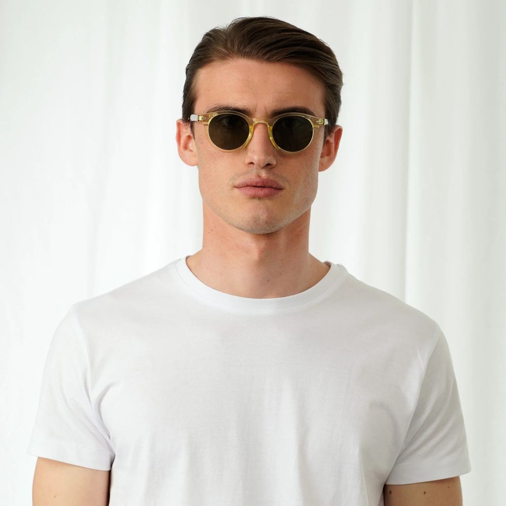 EXPLICIT POETS 4EP4-JAMES YELLOW & TORTOISE with UV PROTECTION UNISEX GLASSES