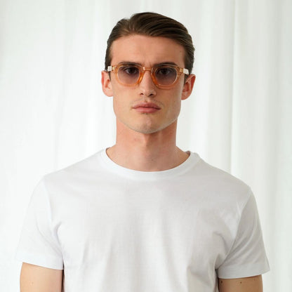 EXPLICIT POETS 5EP6-ROBIN CHAMPAGNE with UV PROTECTION UNISEX GLASSES