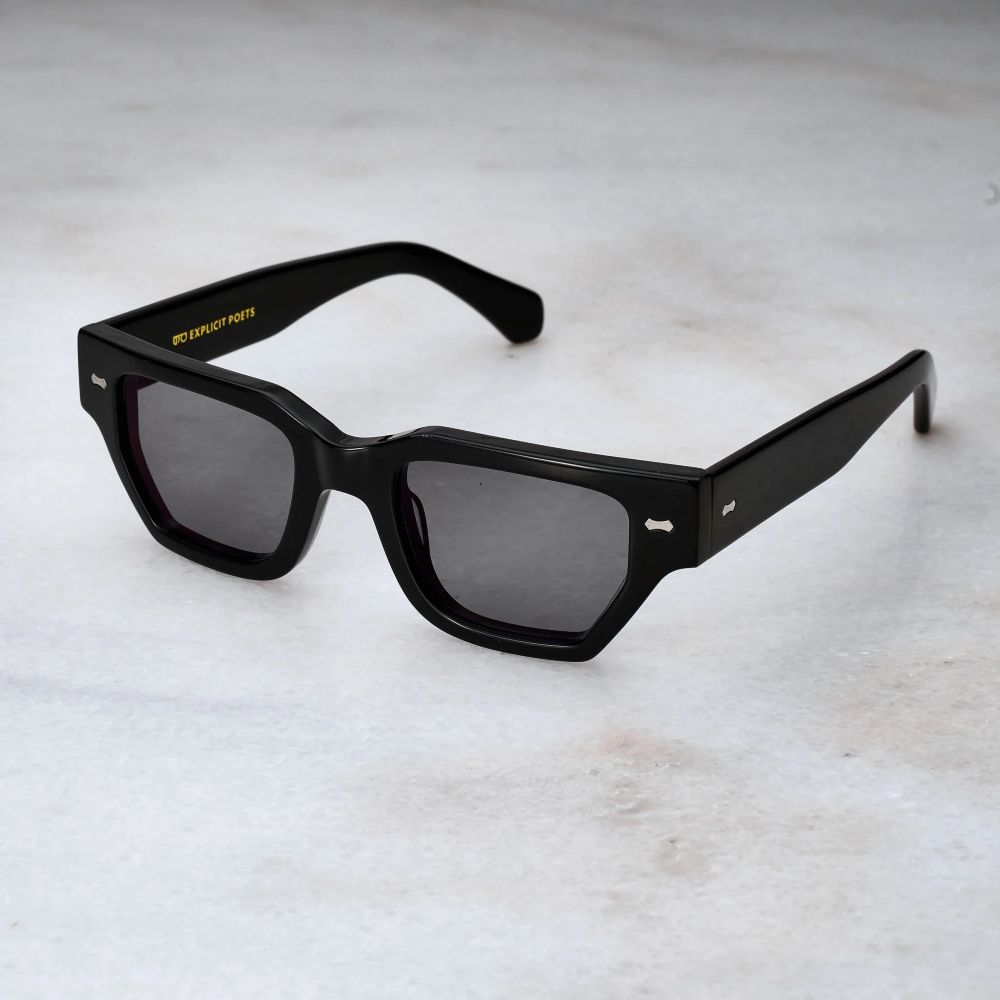 EXPLICIT POETS A10EP1-DYLAN BLACK with UV PROTECTION UNISEX GLASSES