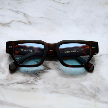 EXPLICIT POETS A10EP5-DYLAN TORTOISE with UV PROTECTION UNISEX GLASSES