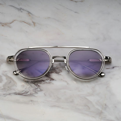 EXPLICIT POETS A20EP3-TEX SILVER&CLEAR with UV PROTECTION UNISEX GLASSES
