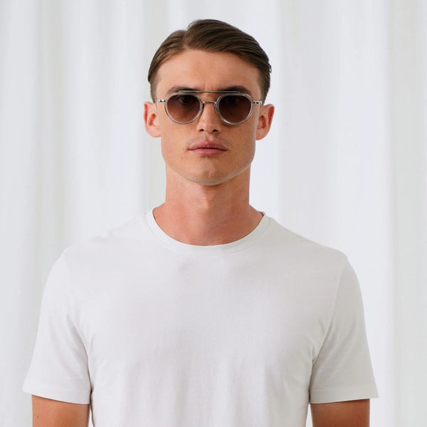 EXPLICIT POETS A20EP3-TEX SILVER&CLEAR with UV PROTECTION UNISEX GLASSES