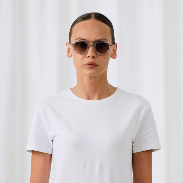 EXPLICIT POETS A20EP3-TEX SILVER&CLEAR with UV PROTECTION UNISEX GLASSES