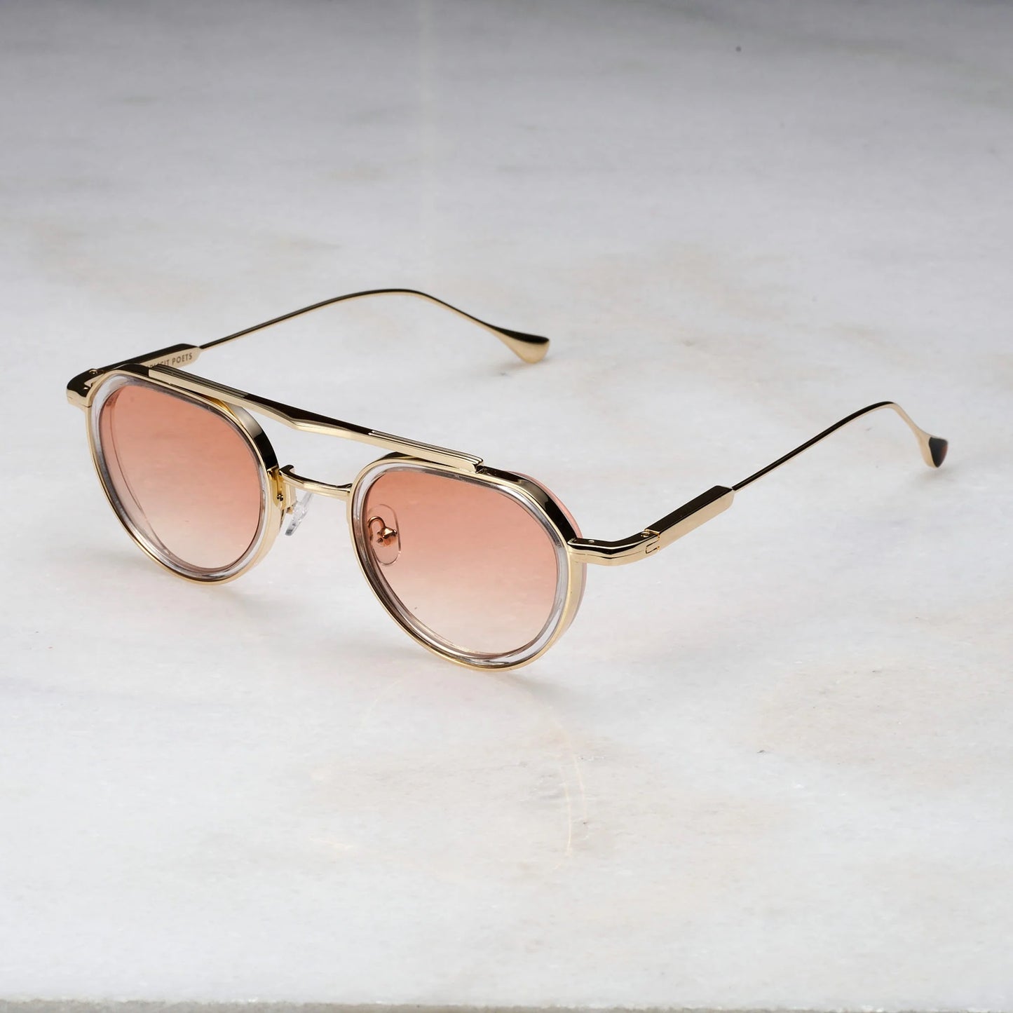 EXPLICIT POETS A20EP4-TEX GOLD&CLEAR with UV PROTECTION UNISEX GLASSES