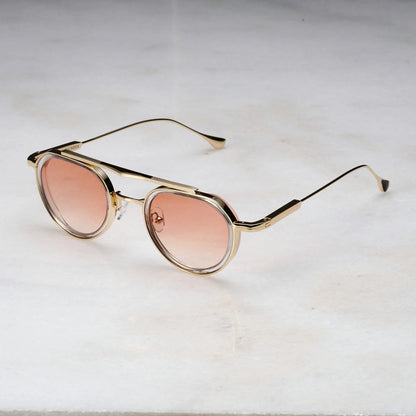 EXPLICIT POETS A20EP4-TEX GOLD&CLEAR with UV PROTECTION UNISEX GLASSES