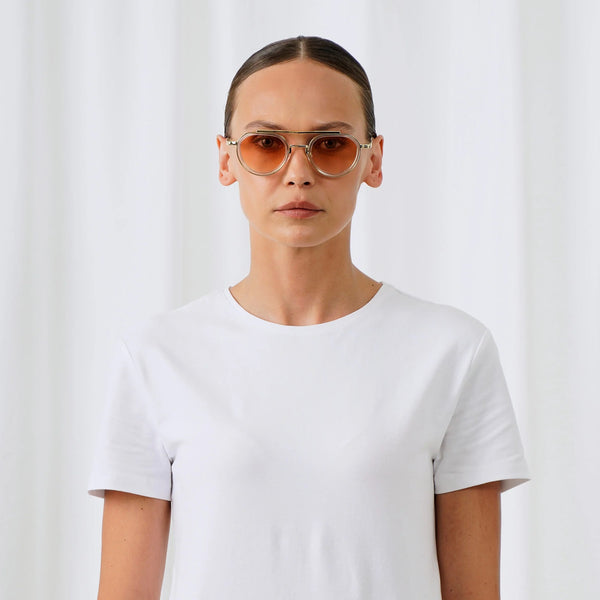 EXPLICIT POETS A20EP4-TEX GOLD&CLEAR with UV PROTECTION UNISEX GLASSES