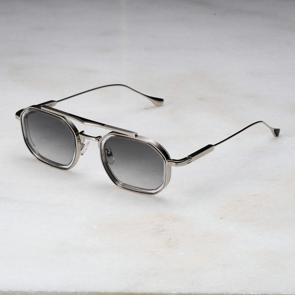 EXPLICIT POETS A21EP3-VEX SILVER&CLEAR with UV PROTECTION UNISEX GLASSES