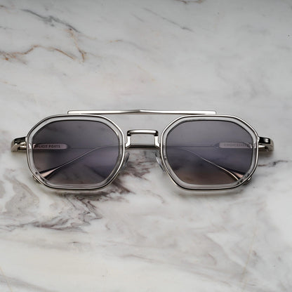 EXPLICIT POETS A21EP3-VEX SILVER&CLEAR with UV PROTECTION UNISEX GLASSES