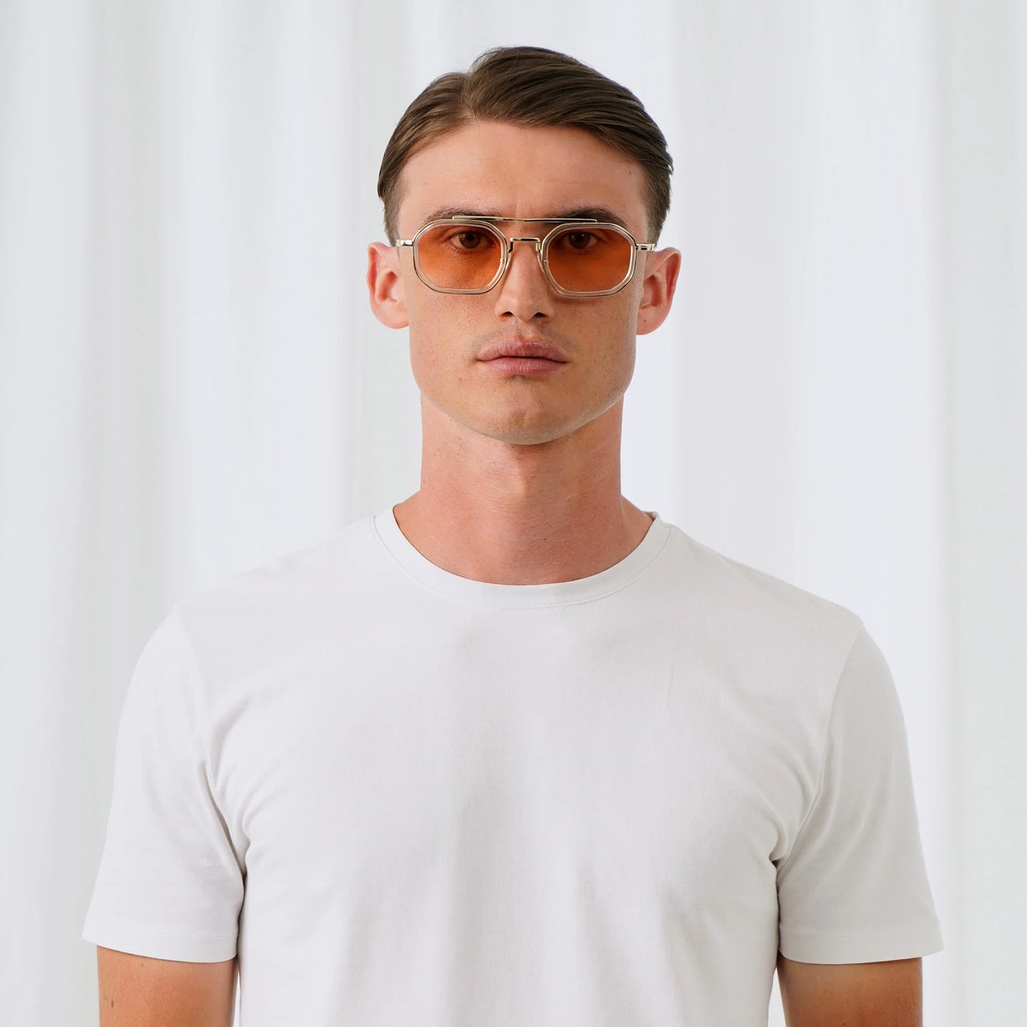 EXPLICIT POETS A21EP4-VEX GOLD&CLEAR with UV PROTECTION UNISEX GLASSES