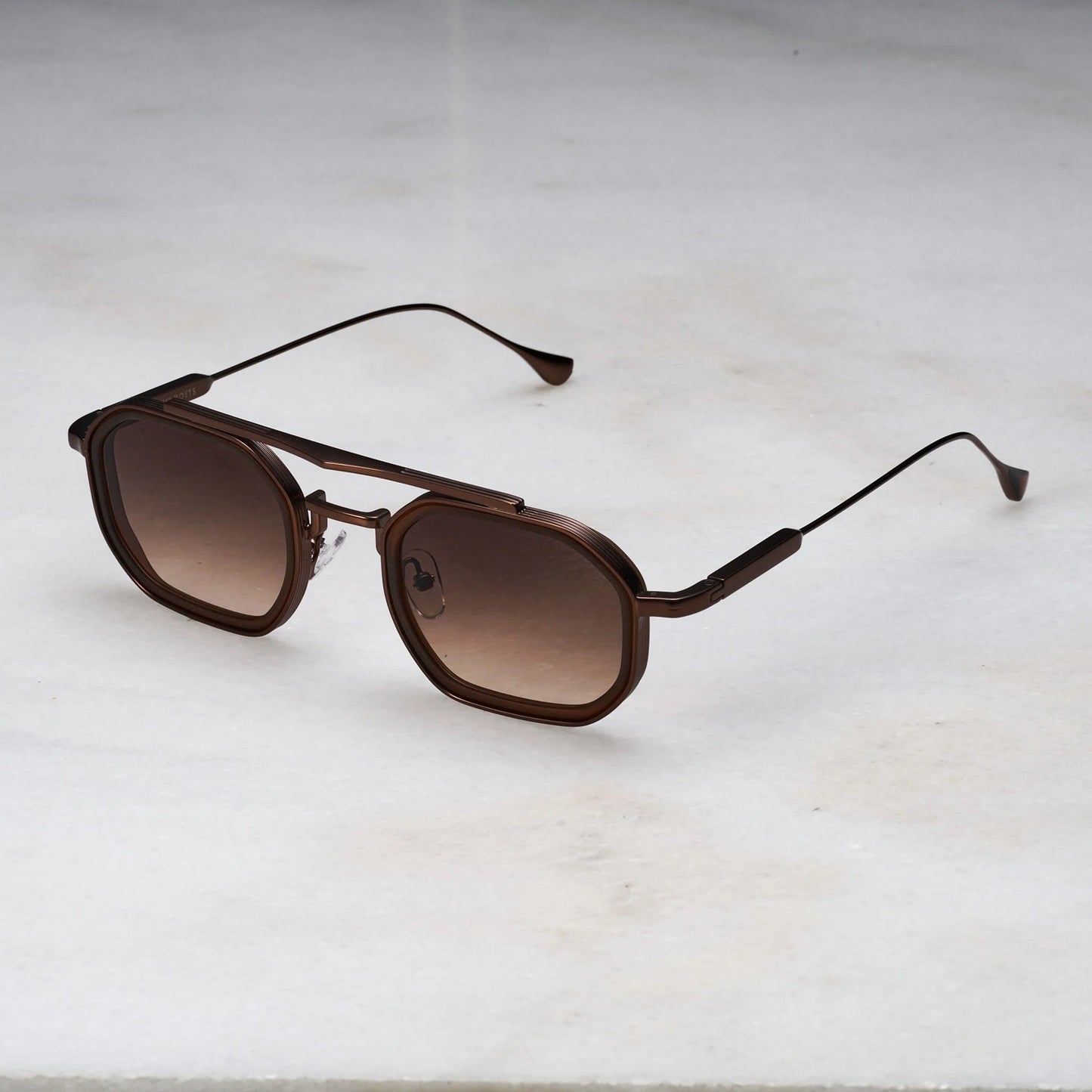 EXPLICIT POETS A21EP5M-VEX MATT BRONZE&MATT BROWN with UV PROTECTION UNISEX GLASSES