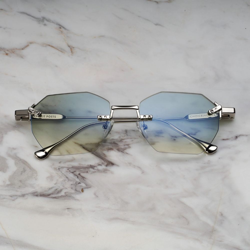 EXPLICIT POETS A23EP3-NOVA SILVER with UV PROTECTION UNISEX GLASSES