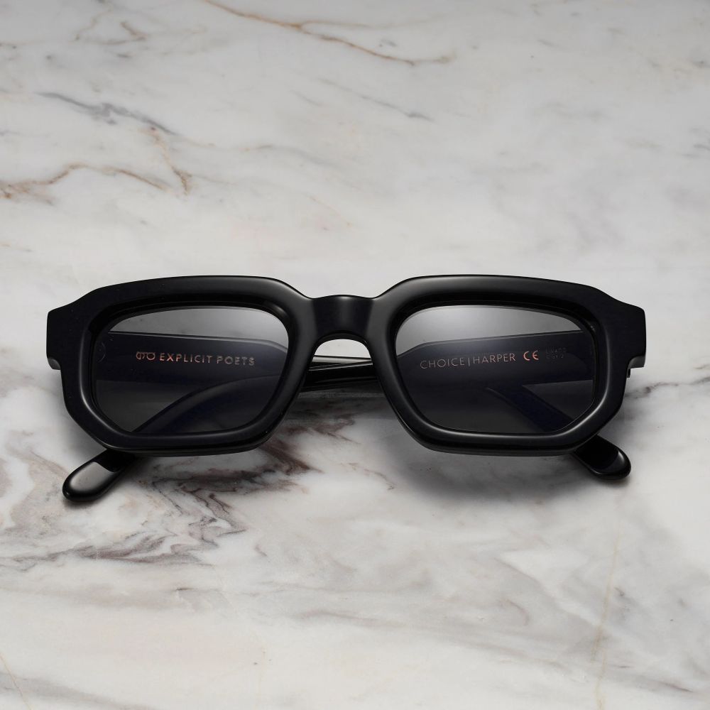 EXPLICIT POETS A7EP3-HARPER BLACK with UV PROTECTION UNISEX GLASSES