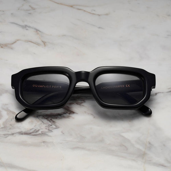 EXPLICIT POETS A7EP3-HARPER BLACK with UV PROTECTION UNISEX GLASSES