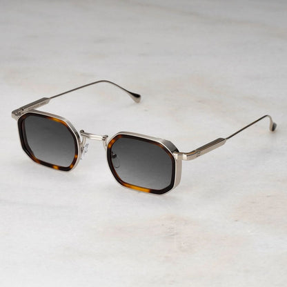 EXPLICIT POETS A8EP7-LEX SILVER&TORTOISE with UV PROTECTION UNISEX GLASSES