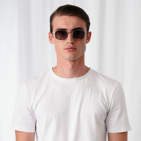 EXPLICIT POETS A8EP7-LEX SILVER&TORTOISE with UV PROTECTION UNISEX GLASSES