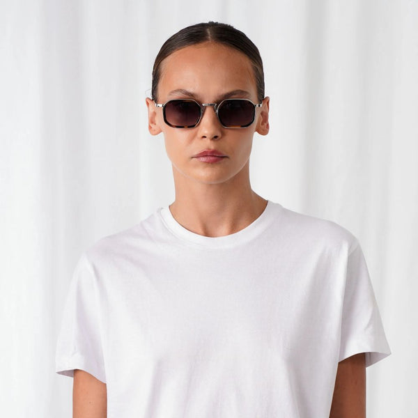 EXPLICIT POETS A8EP7-LEX SILVER&TORTOISE with UV PROTECTION UNISEX GLASSES