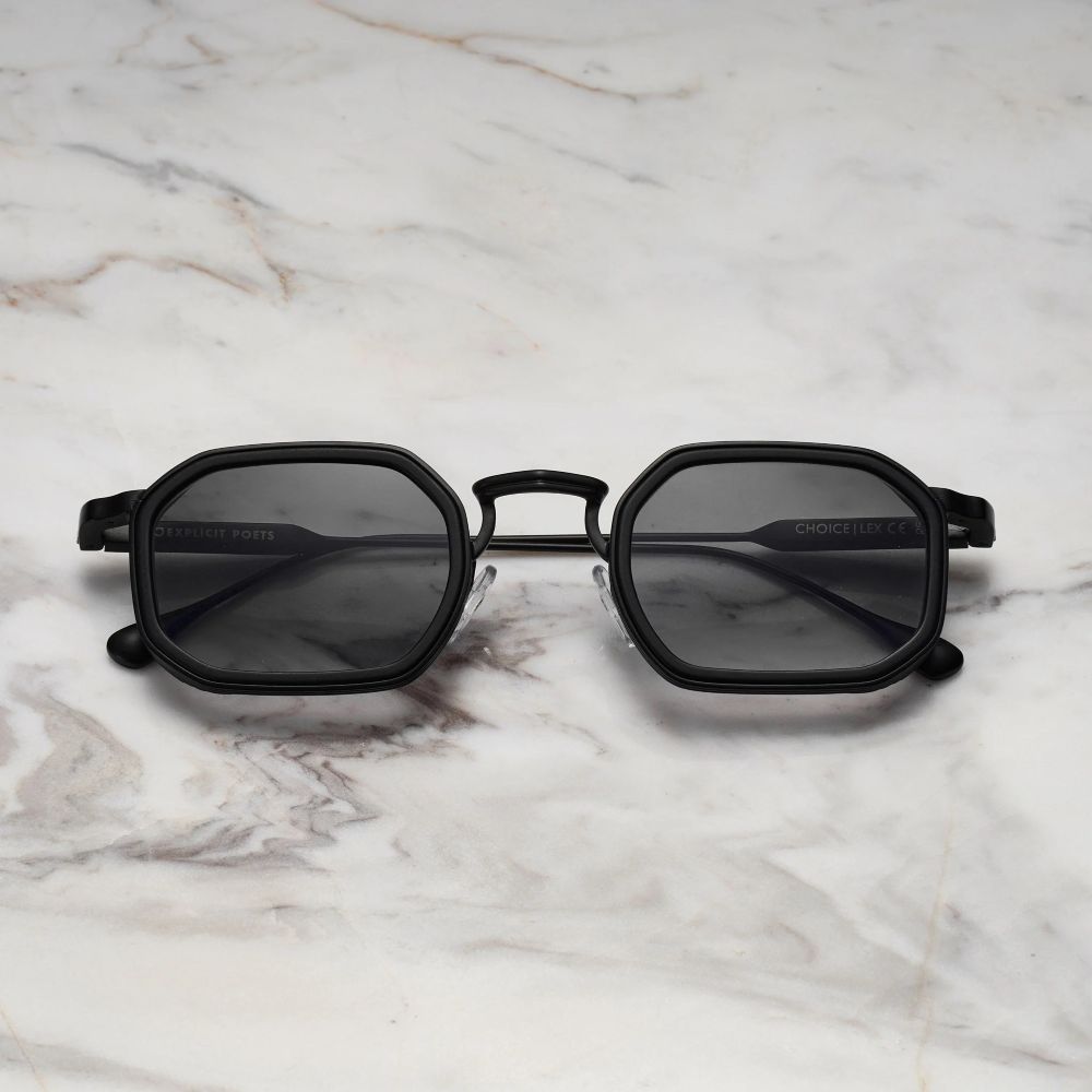 EXPLICIT POETS A8EP8-LEX MATT BLACK with UV PROTECTION UNISEX GLASSES